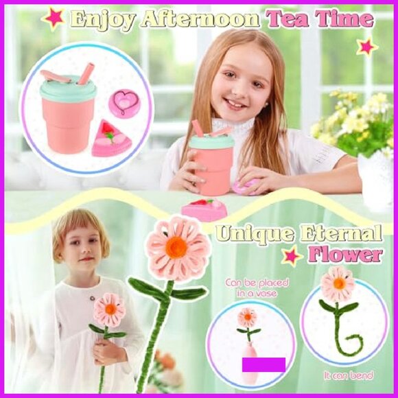 Girls Pretend Play Purse Set 35PCS Princess Role Play Toy Handbag - Picture 5 of 8